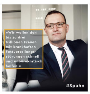 Jens Spahn Aussage Fettverteilungsstörungen