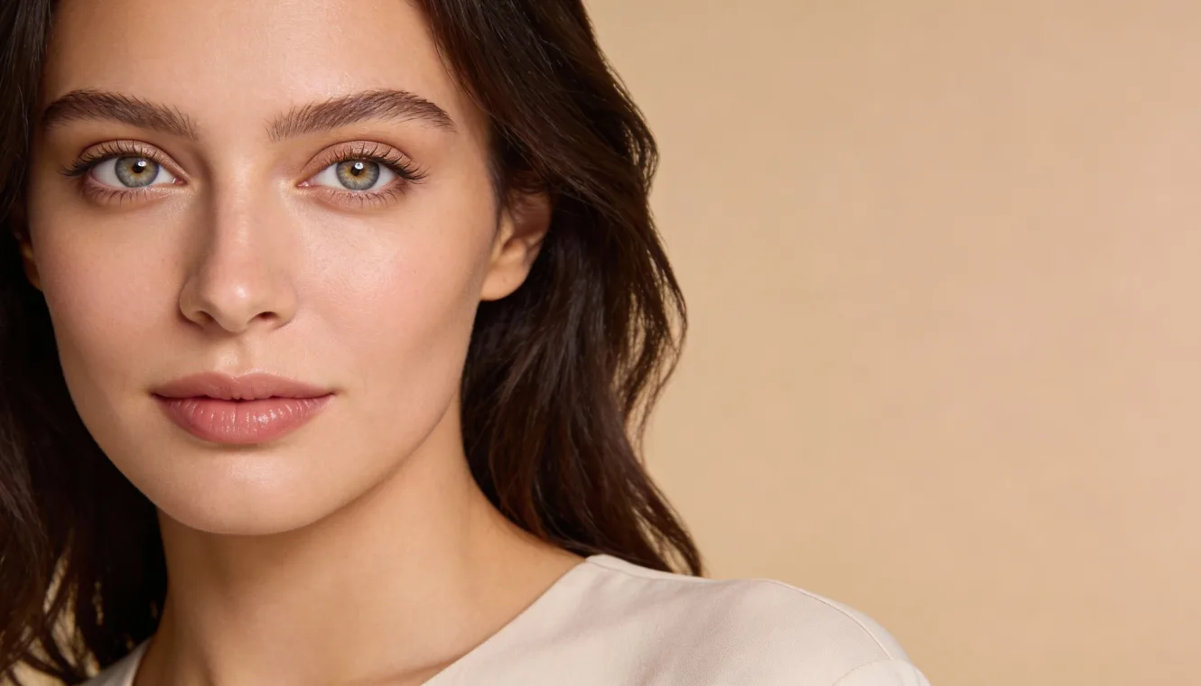 upper eyelid lift scars visible